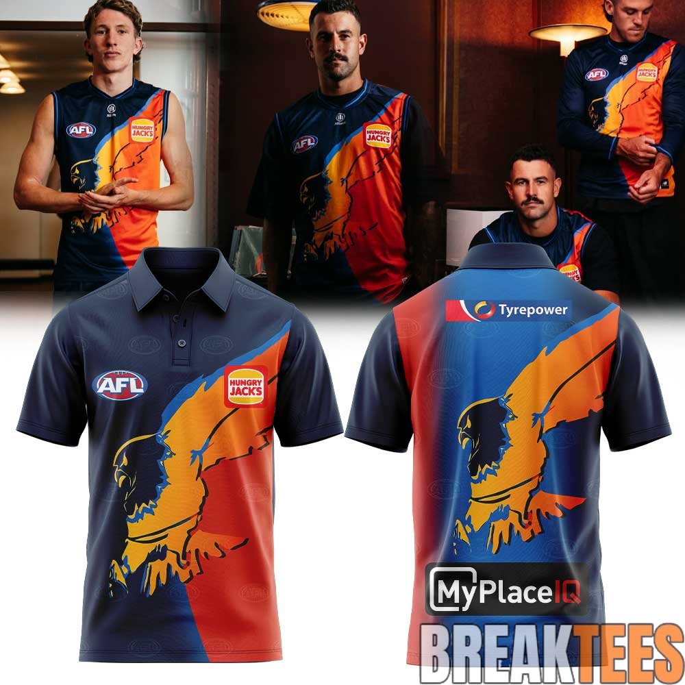 West Coast Eagles 2026 Gather Round Guernsey Polo West Coast Eagles 2026 Gather Round Guernsey Polo