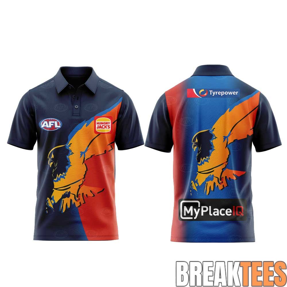 West Coast Eagles 2026 Gather Round Guernsey Polo West Coast Eagles 2026 Gather Round Guernsey Polo