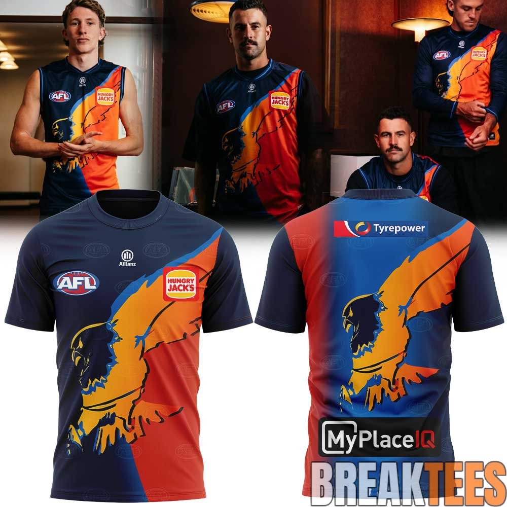 West Coast Eagles 2026 Gather Round Guernsey T-Shirt West Coast Eagles 2026 Gather Round Guernsey T-Shirt