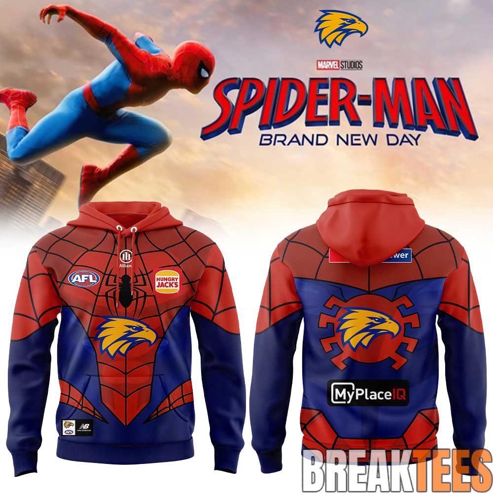 West Coast Eagles x Spider-Man 2026 Special Hoodie West Coast Eagles x Spider-Man 2026 Special Hoodie