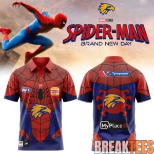 West Coast Eagles x Spider-Man 2026 Special Polo Shirt
