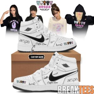 Aespa x BAPE signed Air Jordan 1 Shoes