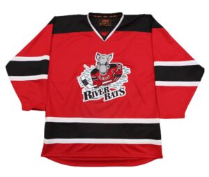 Albany River Rats 1990s Retro Hockey Jersey 1 Albany River Rats 1990s Retro Hockey Jersey 1