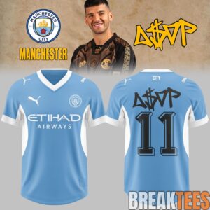 A$AP Rocky x Manchester City Exclusive Football Jersey 1
