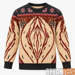 Abstract Feminine Art Christmas Ugly Sweater 2026 1