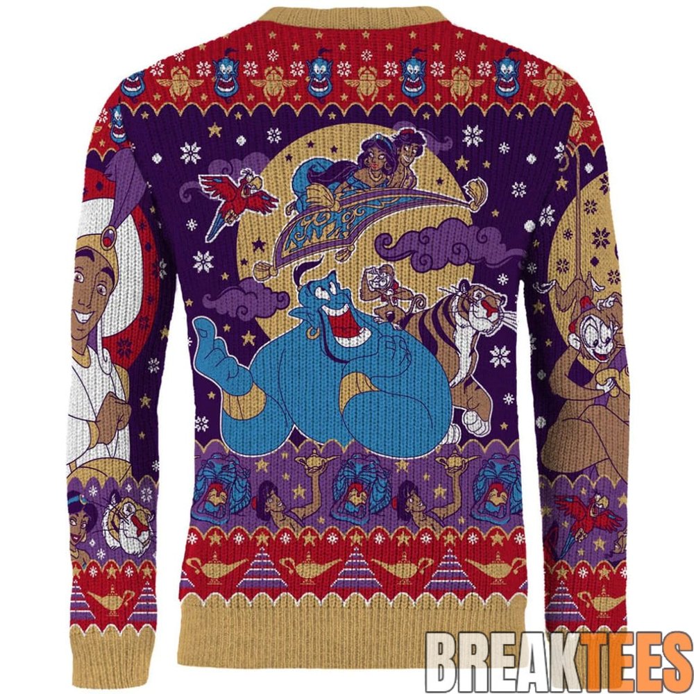 Aladdin Christmas Wishes Ugly Christmas Sweater Aladdin Christmas Wishes Ugly Christmas Sweater