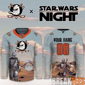 Anaheim Ducks Star Wars Night Custom Hockey Jersey