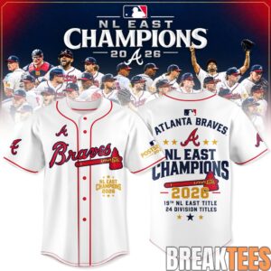Atlanta Braves 2026 NL East Champions Baseball Jersey