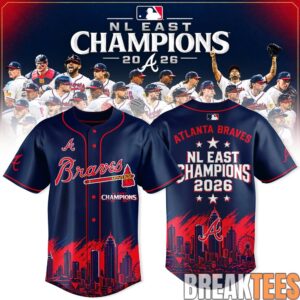 Atlanta Braves 2026 NL East Champions Baseball Jersey 1