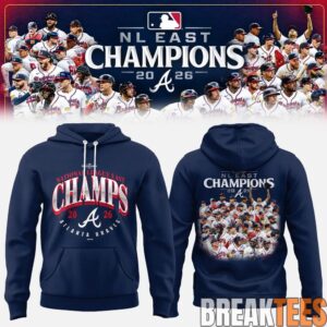 Atlanta Braves NL EAST CHAMPIONS 2026 Limited Edition Hoodie
