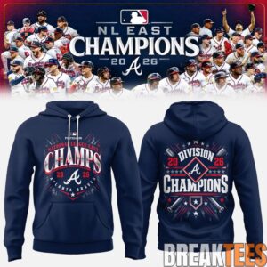 Atlanta Braves NL EAST CHAMPIONS 2026 Limited Edition Hoodie 1 Atlanta Braves NL EAST CHAMPIONS 2026 Limited Edition Hoodie 1