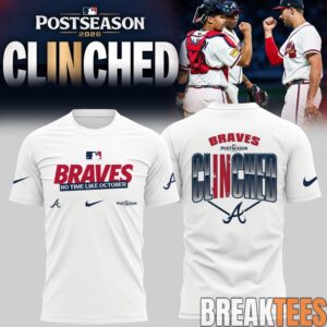 Atlanta Braves Postseason 2026 Clinched T-Shirt
