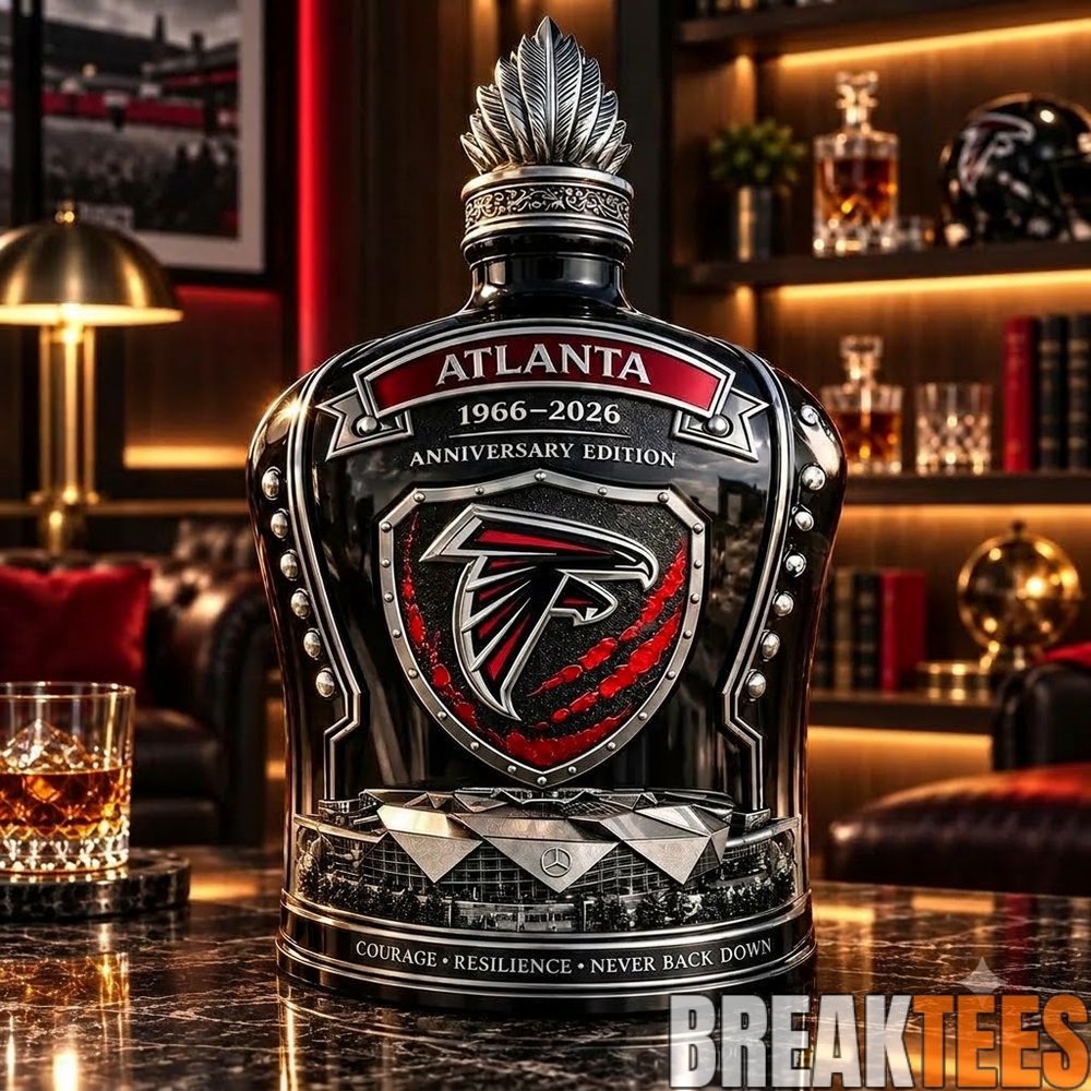 Atlanta Falcons 60Th Anniversary 2026 Limited Edition Collectible Whiskey Decanter Atlanta Falcons 60Th Anniversary 2026 Limited Edition Collectible Whiskey Decanter
