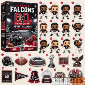 Atlanta Falcons 60th Anniversary 1966-2026 Advent Calendar – 24 Days of Falcons Pride