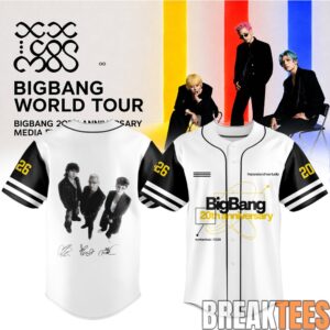 BIGBANG 2026 20th Anniversary World Tour Signature Limited Edition Baseball Jersey 1