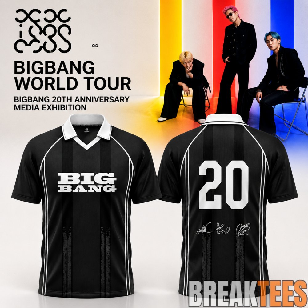BIGBANG 2026 20th Anniversary World Tour Signature Limited Edition Polo Jersey BIGBANG 2026 20th Anniversary World Tour Signature Limited Edition Polo Jersey