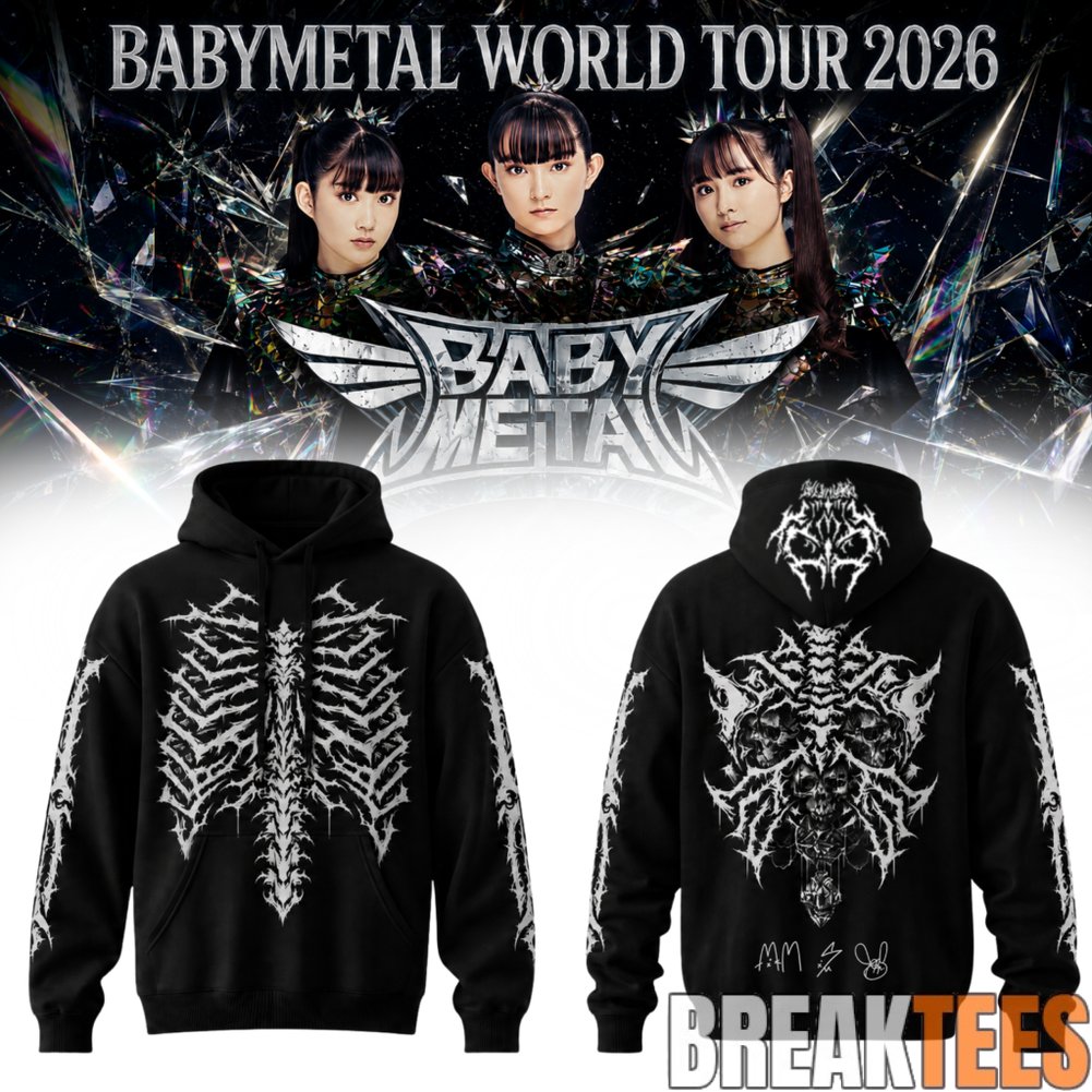 Babymetal “WORLD TOUR 2026” Signature Limited Edition Hoodie Babymetal “WORLD TOUR 2026” Signature Limited Edition Hoodie