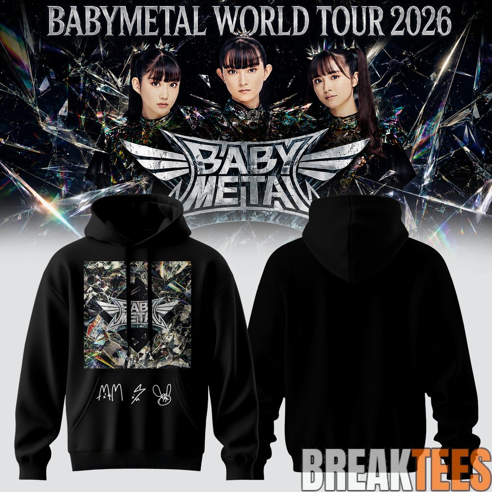 Babymetal “WORLD TOUR 2026” Signature Limited Edition Hoodie Babymetal “WORLD TOUR 2026” Signature Limited Edition Hoodie