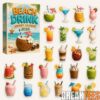Beach Vacation Skeleton Halloween 2026 Countdown Advent Calendar