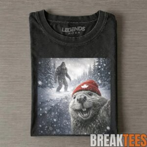 Beaver Selfie Encounter - Sasquatch Sighting T-Shirt