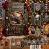 Beach Vacation Skeleton Halloween 2026 Countdown Advent Calendar