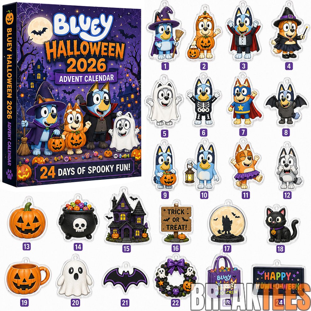 Bluey Halloween Advent Calendar 2026 for Bluey Fans Bluey Halloween Advent Calendar 2026 for Bluey Fans