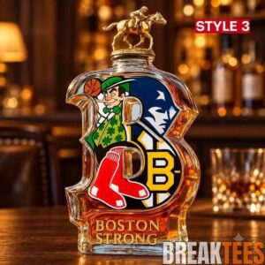 Boston City Strong Teams Glory Whiskey Decanter 1
