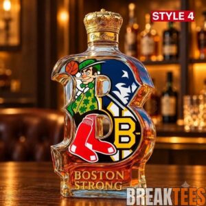 Boston City Strong Teams Glory Whiskey Decanter 2