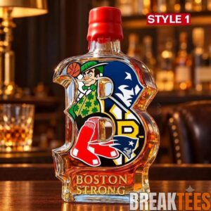 Boston City Strong Teams Glory Whiskey Decanter 4