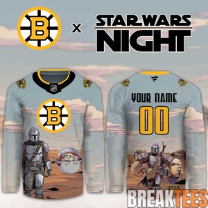 Boston Bruins Star Wars Night Limited Custom Hockey Jersey