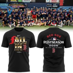 Boston Red Sox 2026 Postseason Baseball Fan Fall In T-Shirt