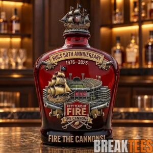 Tampa Bay Buccaneers 50th Anniversary Whiskey Decanter