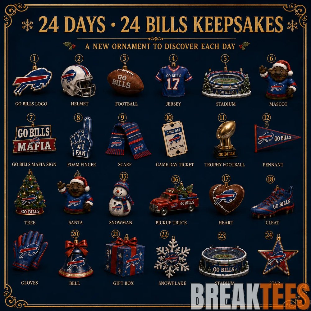 Buffalo Bills Go Bills 2026 Christmas Advent Calendar Buffalo Bills Go Bills 2026 Christmas Advent Calendar