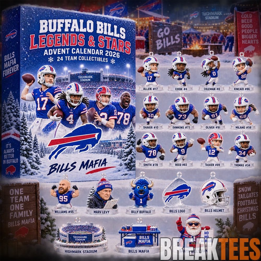 Buffalo Bills ‘Bills Mafia’ Legends And Stars Advent Calendar 2026 For Football Fans Buffalo Bills ‘Bills Mafia’ Legends And Stars Advent Calendar 2026 For Football Fans