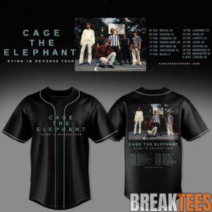 Cage The Elephant - Dying In Reverse Tour 2027 Baseball Jersey 1