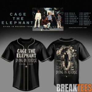 Cage The Elephant - Dying In Reverse Tour 2027 Baseball Jersey 2