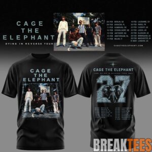 Cage The Elephant - Dying In Reverse Tour 2027 T-Shirt 3