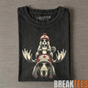 Canadian Beaver Moose Funny T-Shirt