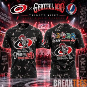 Carolina Hurricanes Grateful Dead Night 2026 Graphic T-Shirt