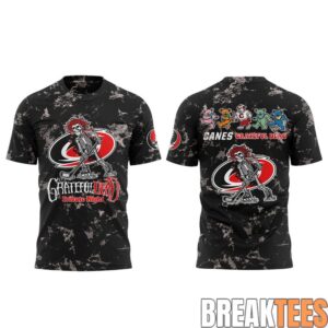 Carolina Hurricanes Grateful Dead Night 2026 Graphic T-Shirt 1