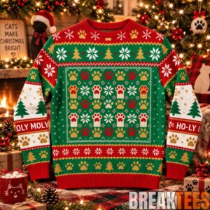 Cat Meme Funny Christmas 2026 Ugly Sweater 1