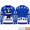 Chelsea FC Gold Reindeer Christmas 2026 Jumper Ugly Sweater