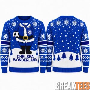 Chelsea FC Wonderland Christmas 2026 Ugly Sweater