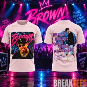 Chris Brown Break Rules Only When Necessary Graphic T-Shirt