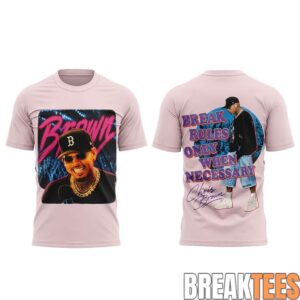 Chris Brown Break Rules Only When Necessary Graphic T-Shirt 1
