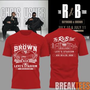 Chris Brown & Usher The R&B Tour 2026 Levi’s Stadium T-Shirt 1 Chris Brown & Usher The R&B Tour 2026 Levi’s Stadium T-Shirt 1