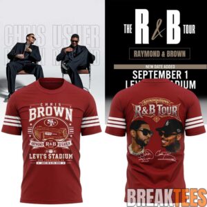 Chris Brown & Usher The R&B Tour 2026 Levi’s Stadium T-Shirt 3 Chris Brown & Usher The R&B Tour 2026 Levi’s Stadium T-Shirt 3
