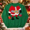 Funny Candy Cane Corset Cleavage Ugly Christmas Sweater