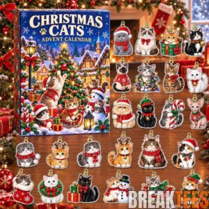 Christmas Cats Holiday Countdown Advent Calendar 2026 for Cat Lovers