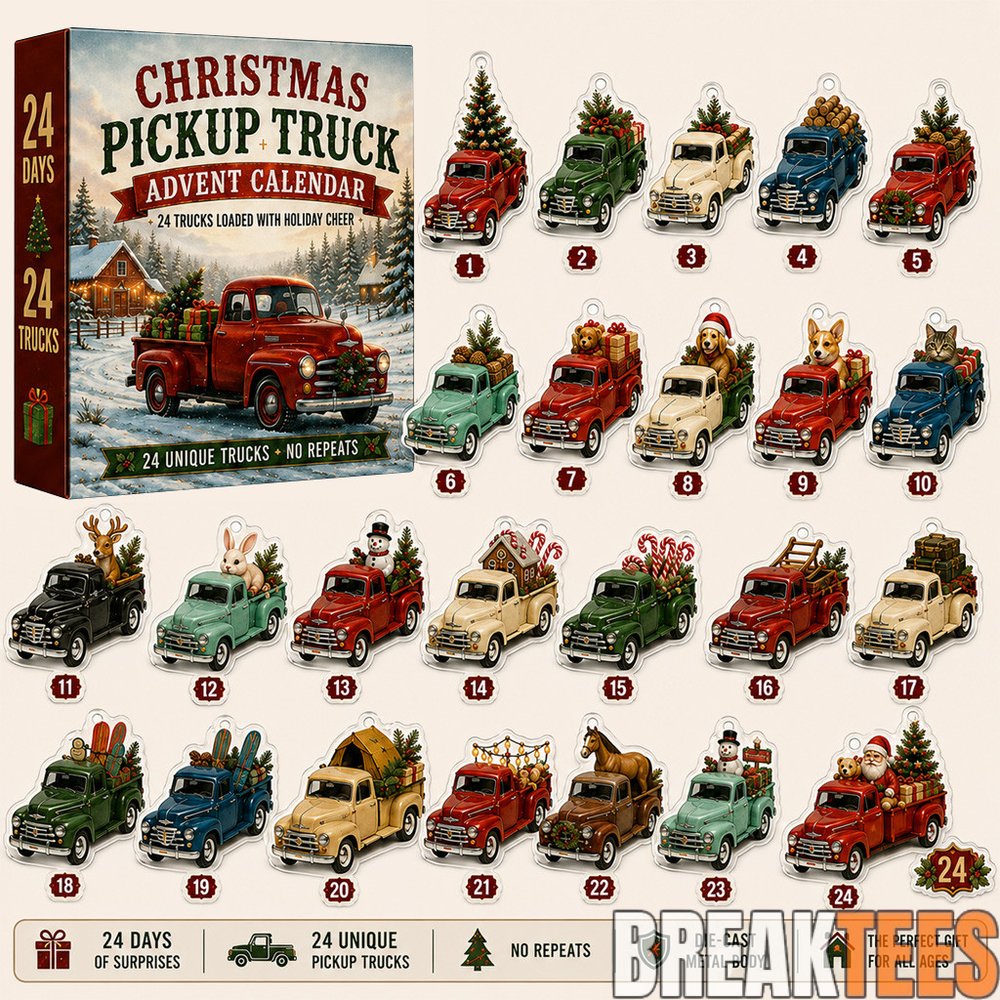 Christmas Pickup Truck 24-Day Advent Calendar 2026 for Christmas and Truck Lovers Christmas Pickup Truck 24-Day Advent Calendar 2026 for Christmas and Truck Lovers
